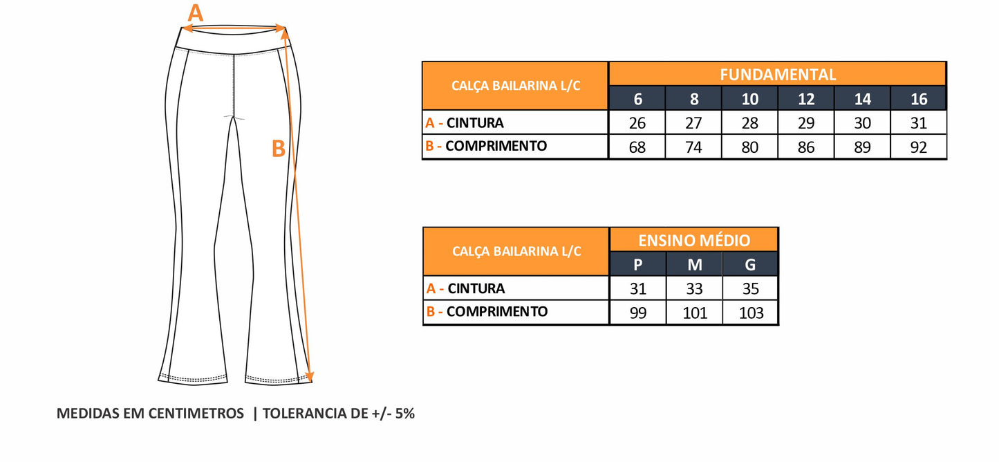 CALÇA BAILARINA L/C