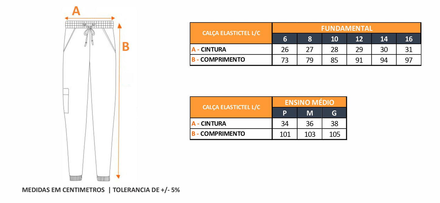 CALÇA ELASTICTEL L/C