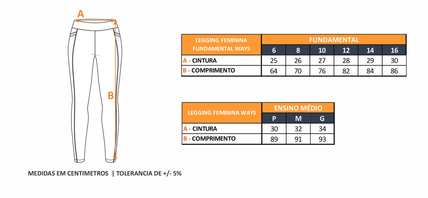LEGGING FEMININA FUNDAMENTAL WAYS
