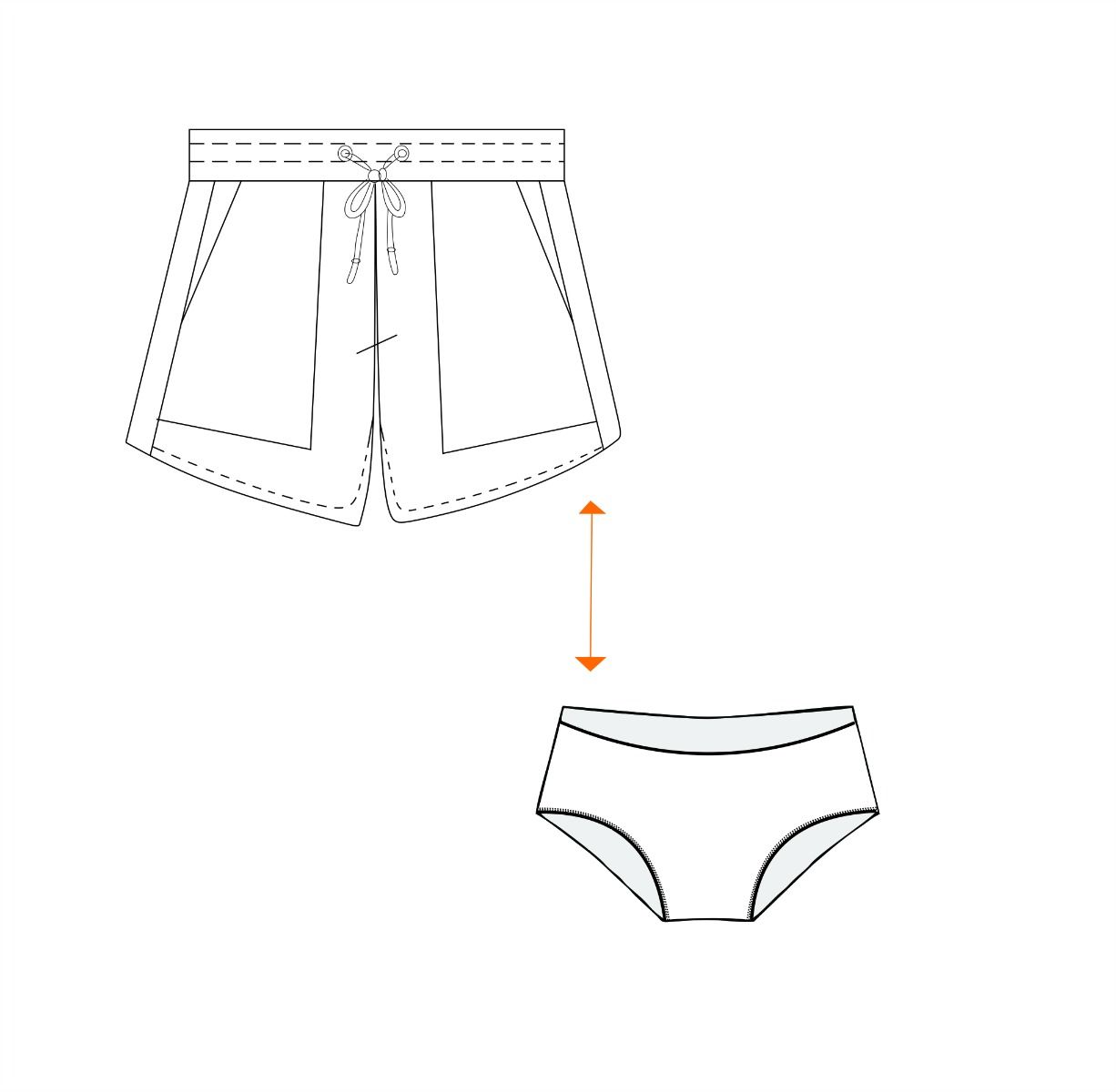 SHORTS CONFORT TECH FEMININO L/C