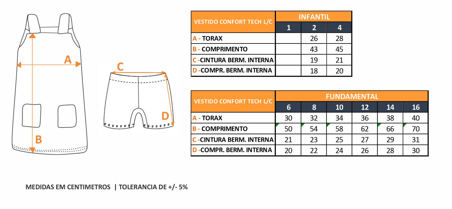 VESTIDO CONFORT TECH L/C