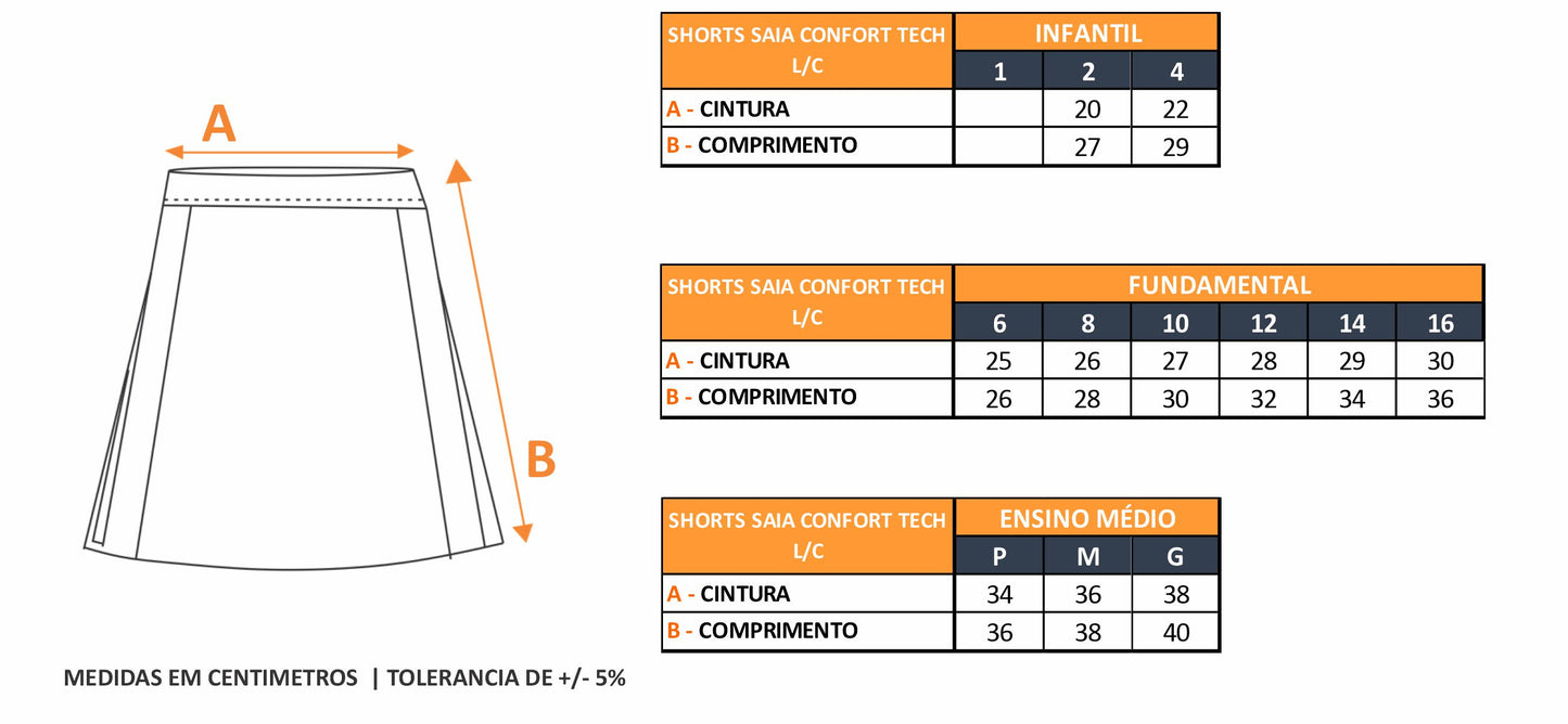 SHORTS SAIA CONFORT TECH  L/C
