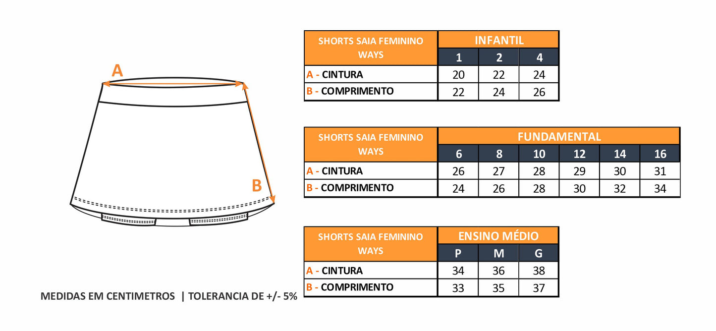 SHORTS SAIA FEMININO WAYS